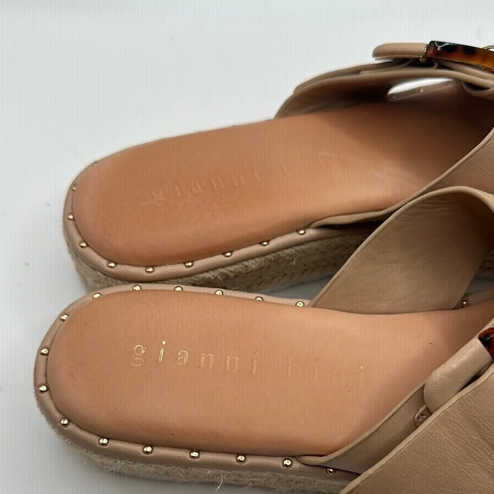 Gianni Bini Sz 8 Tan Espadrille Platform Sandals